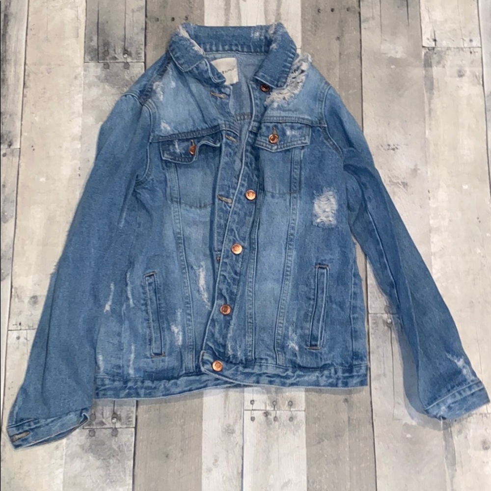 Thread & Supply distressed denim jacket